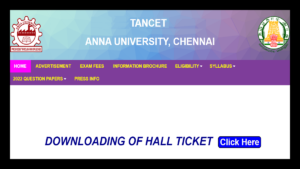 Read more about the article TANCET Hall Ticket 2023 வெளியானது! TANCET அட்மிட் கார்டை இங்கே பதிவிறக்கம் செய்யவும்